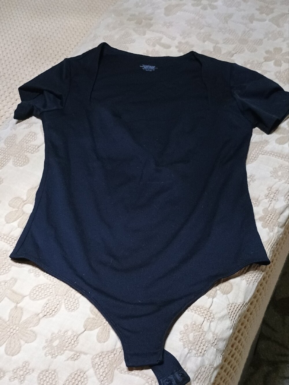 Source Unknown Black Women's Bodysuit